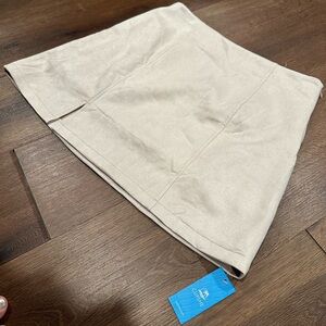NWT High Waist Bodycon Suede Mini Skirt